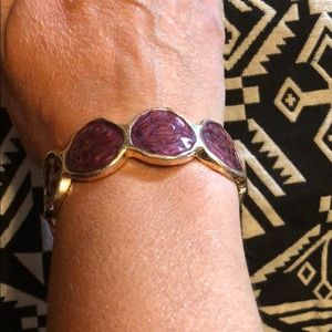 Purple and gold bracelet